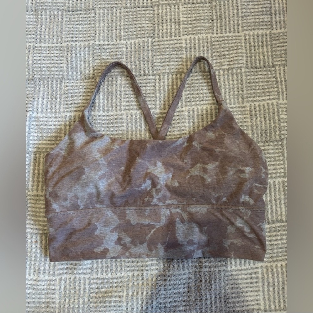Vuori Brown Camouflage Sports Bra